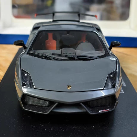 [AutoArt] 1:18 Lamborghini 2010 Gallardo LP570-4 Superleggera Gray Model Car Die-Cast