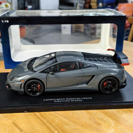 [AutoArt] 1:18 Lamborghini 2010 Gallardo LP570-4 Superleggera Gray Model Car Die-Cast