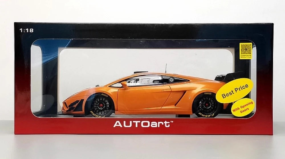 [AutoArt] 1:18 Lamborghini 2013 Gallardo GT3 FL2 Orange Model Car Die-Cast