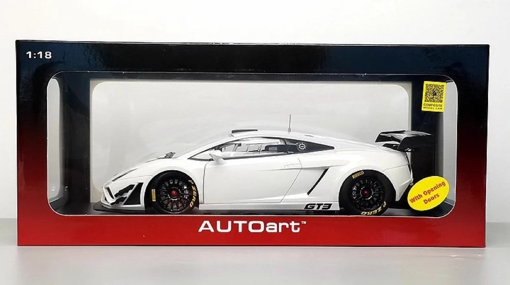 [AutoArt] 1:18 Lamborghini 2013 Gallardo GT3 FL2 White Model Car Die-Cast