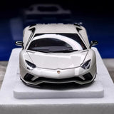 [AutoArt] 1:18 Lamborghini 2017 Aventador S Silver Model Car Die-Cast