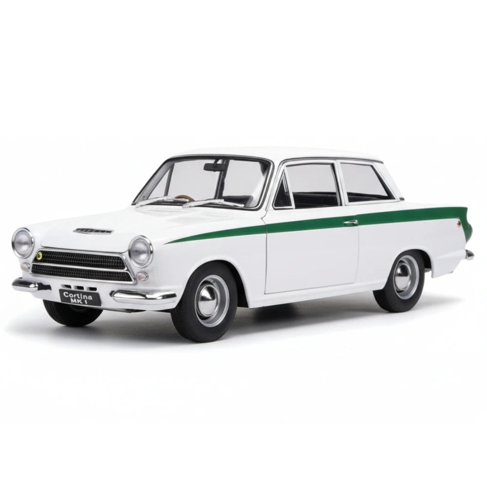 [AutoArt] 1:18 Lotus 1963 Cortina Mk1 bianco modellino di auto Die-Cast