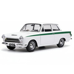 [AutoArt] 1:18 Lotus 1963 Cortina Mk1 bianco modellino di auto Die-Cast