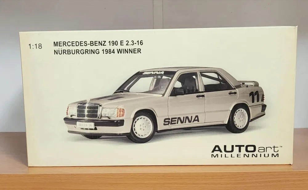 [AutoArt] 1-18 Mercedes-Benz 1984 190E 2.3-16 Nu_rburgring Challenge #11 Senna Die-Cast