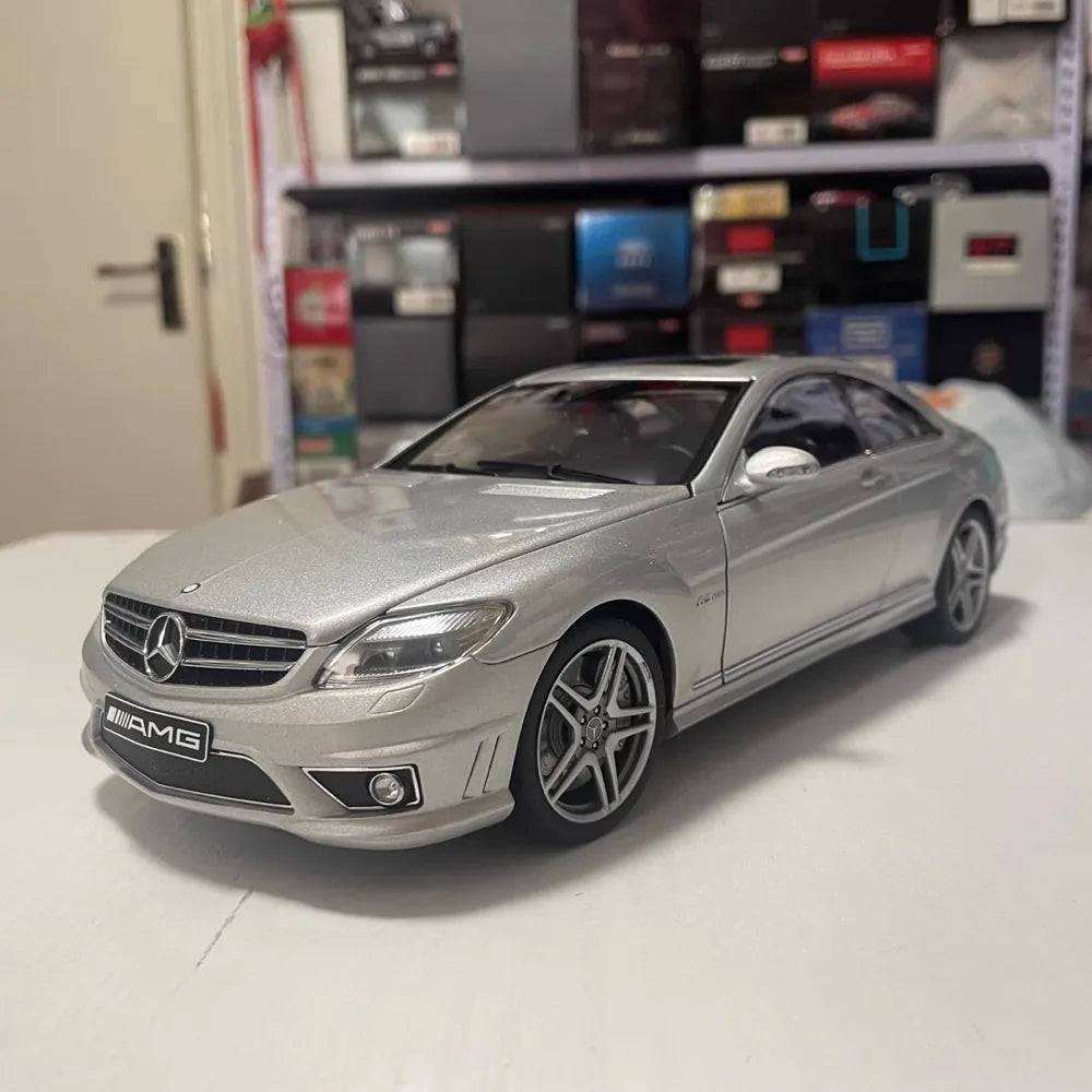 [AutoArt] 1:18 Mercedes-Benz 2007 CL63 AMG W216 Silver Model Car Die-Cast