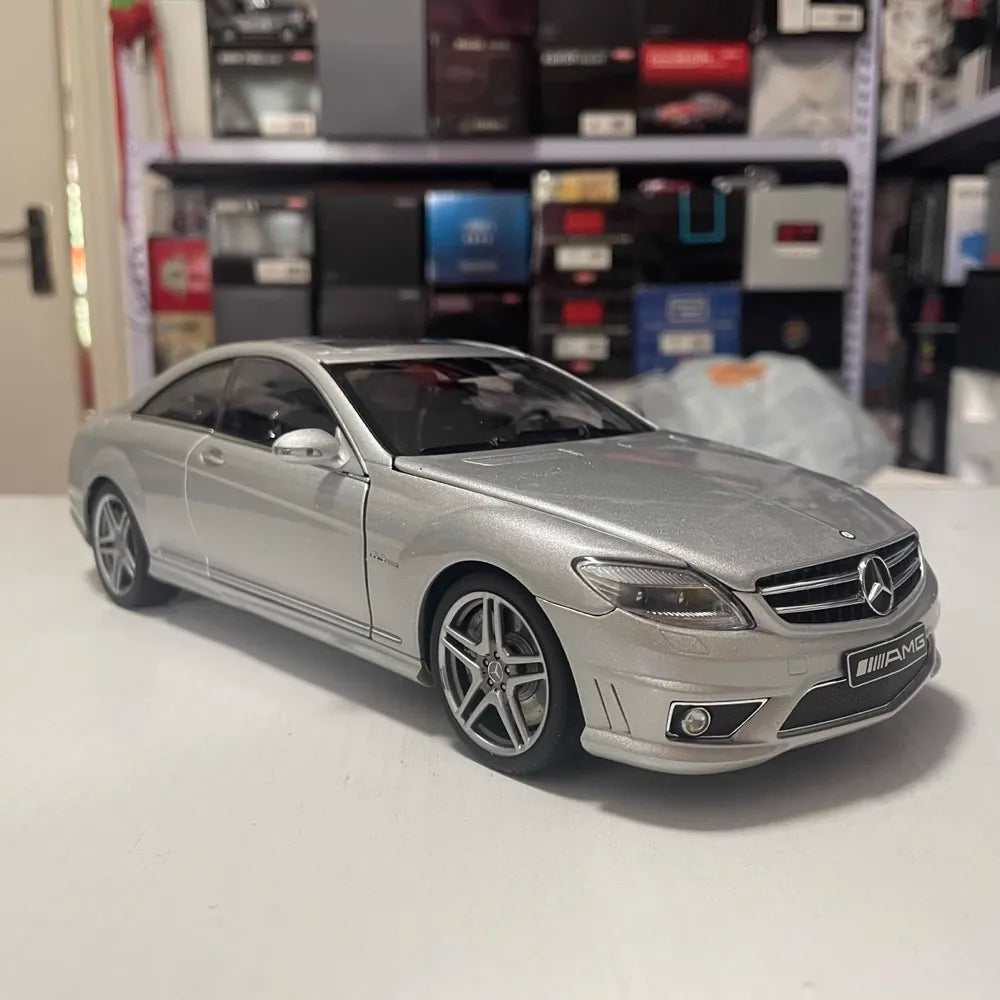 [AutoArt] 1:18 Mercedes-Benz 2007 CL63 AMG W216 Silver Model Car Die-Cast
