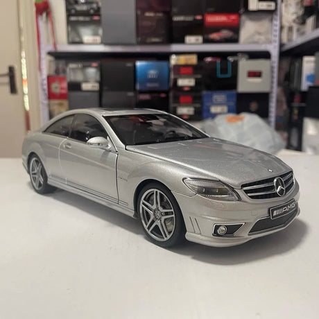 [AutoArt] 1:18 Mercedes-Benz 2007 CL63 AMG W216 Silver Model Car Die-Cast