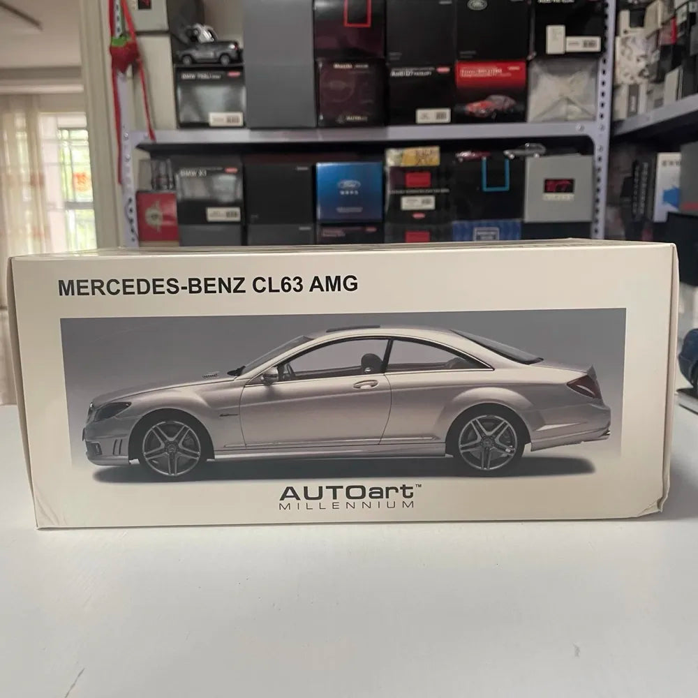 [AutoArt] 1:18 Mercedes-Benz 2007 CL63 AMG W216 Silver Model Car Die-Cast