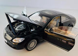[AutoArt] 1:18 Mercedes-Benz 2007 CL63 AMG W216 svart modellbil Die-Cast