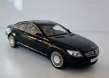 [AutoArt] 1:18 Mercedes-Benz 2007 CL63 AMG W216 svart modellbil Die-Cast