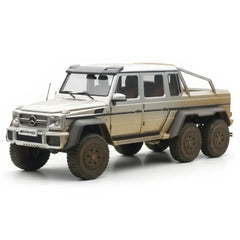 [AutoArt] 1:18 Mercedes-Benz 2013 G63 AMG 6x6 Mud Silver Model Car Die-Cast