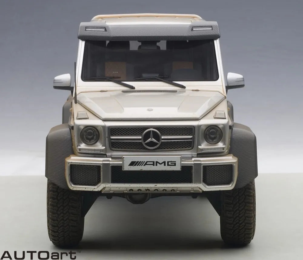 [AutoArt] 1:18 Mercedes-Benz 2013 G63 AMG 6x6 Mud Silver Model Car Die-Cast