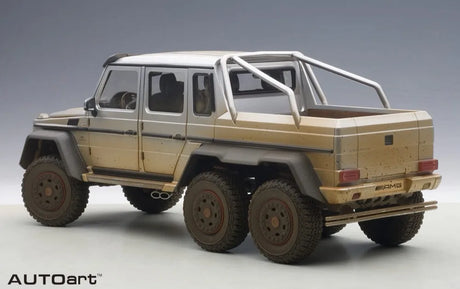 [AutoArt] 1:18 Mercedes-Benz 2013 G63 AMG 6x6 Mud Silver Model Car Die-Cast