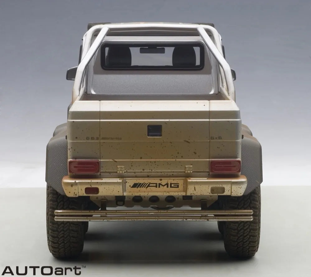 [AutoArt] 1:18 Mercedes-Benz 2013 G63 AMG 6x6 Mud Silver Model Car Die-Cast