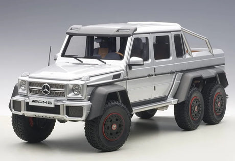 [AutoArt] 1:18 Mercedes-Benz 2013 G63 AMG 6x6 Silver Model Car Die-Cast