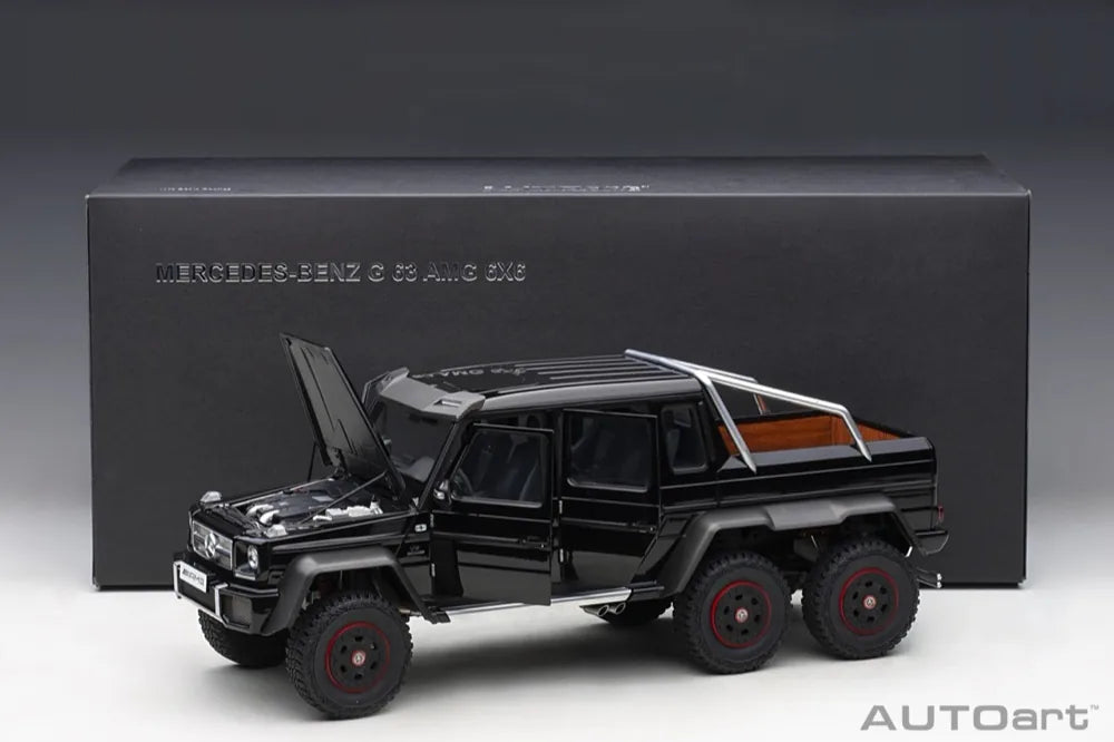 [AutoArt] 1:18 Mercedes-Benz 2013 G63 AMG 6x6 Black Model Car Die-Cast