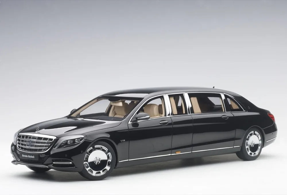 [AutoArt] 1:18 Mercedes-Maybach 2016 S600 Pullman Black Model Car Die-Cast