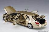 [AutoArt] 1:18 Mercedes-Maybach 2016 S600 Pullman Gold Model Car Die-Cast