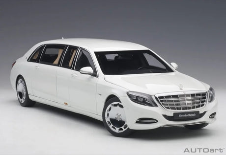 [AutoArt] 1:18 Mercedes-Maybach 2016 S600 Pullman White Model Car Die-Cast
