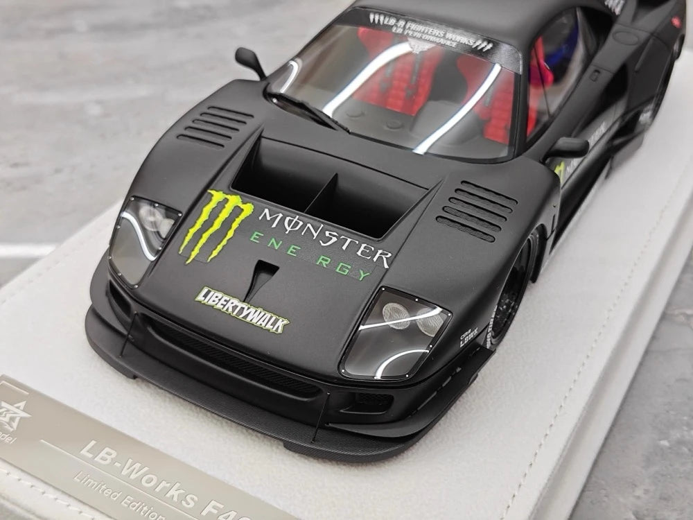 [BBA] 1:18 Ferrari 1987 F40 Liberty Walk Widebody Monster Model Car Resin