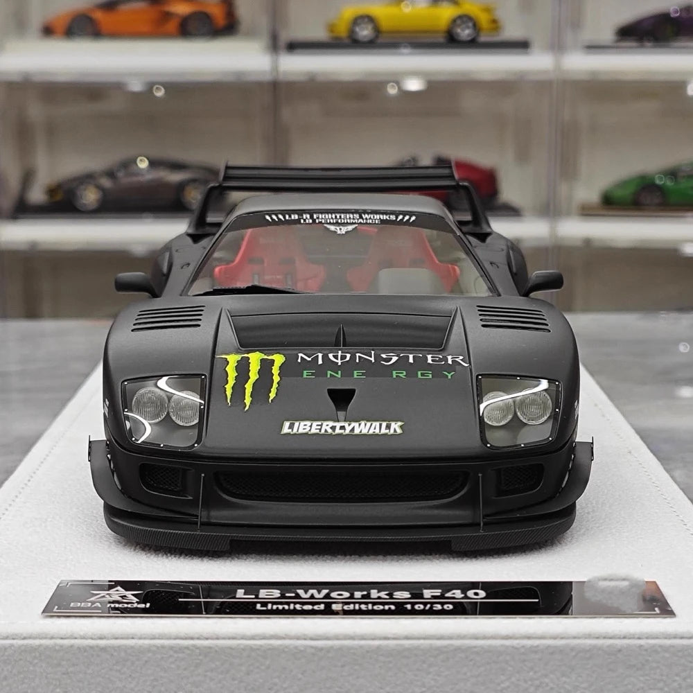 [BBA] 1:18 Ferrari 1987 F40 Liberty Walk Widebody Monster Model Car Resin
