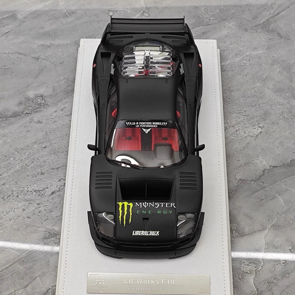 [BBA] 1:18 Ferrari 1987 F40 Liberty Walk Widebody Monster Model Car Resin