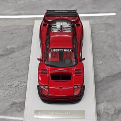 [BBA] 1:18 Ferrari 1987 F40 Liberty Walk Widebody rosso modellino di auto resina