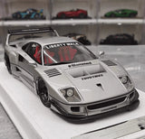 [BBA] 1:18 Ferrari 1987 F40 Liberty Walk Widebody argent voiture miniature Resin