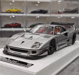 [BBA] 1:18 Ferrari 1987 F40 Liberty Walk Widebody argent voiture miniature Resin