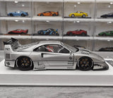 [BBA] 1:18 Ferrari 1987 F40 Liberty Walk Widebody argent voiture miniature Resin