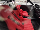 [BBA] 1:18 Ferrari 1987 F40 Liberty Walk Widebody vit modellbil harts