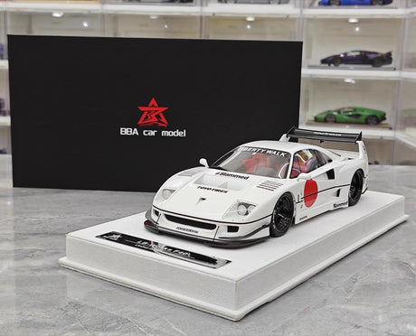[BBA] 1:18 Ferrari 1987 F40 Liberty Walk Widebody White Model Car Resin
