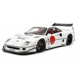 [BBA] 1:18 Ferrari 1987 F40 Liberty Walk Widebody vit modellbil harts