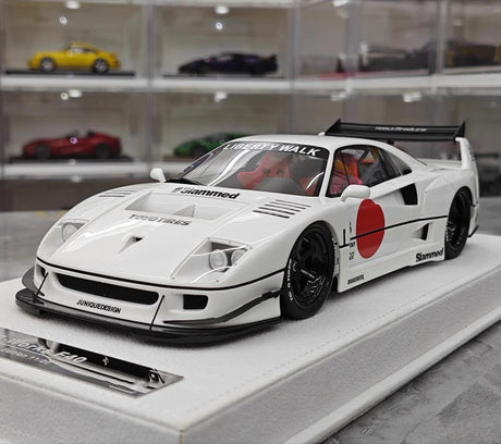 [BBA] 1:18 Ferrari 1987 F40 Liberty Walk Widebody White Model Car Resin