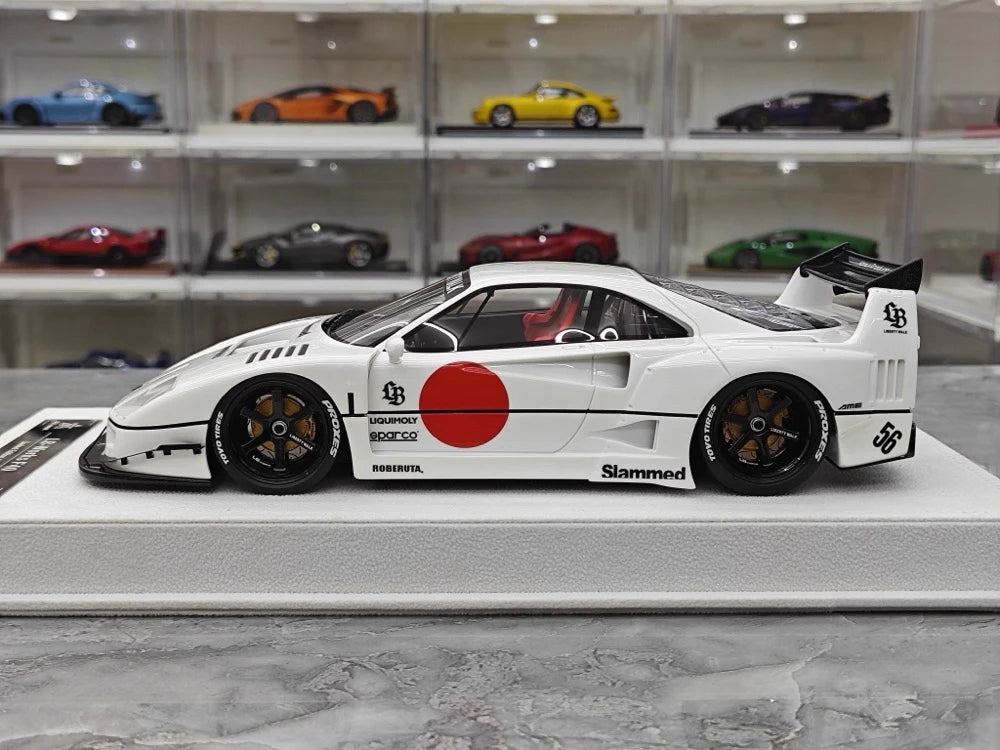 [BBA] 1:18 Ferrari 1987 F40 Liberty Walk Widebody White Model Car Resin