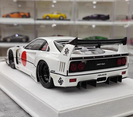 [BBA] 1:18 Ferrari 1987 F40 Liberty Walk Widebody White Model Car Resin