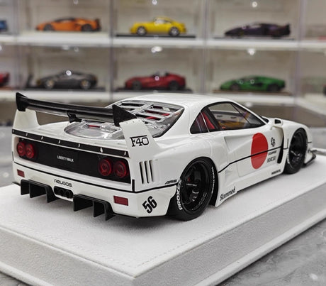 [BBA] 1:18 Ferrari 1987 F40 Liberty Walk Widebody White Model Car Resin