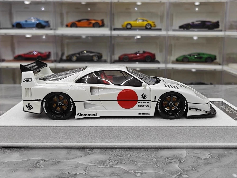 [BBA] 1:18 Ferrari 1987 F40 Liberty Walk Widebody White Model Car Resin