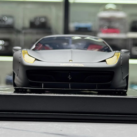 [BBA] 1:18 Ferrari 2011 458 Italia GT 1.0 Liberty Walk zwart modelauto Hars