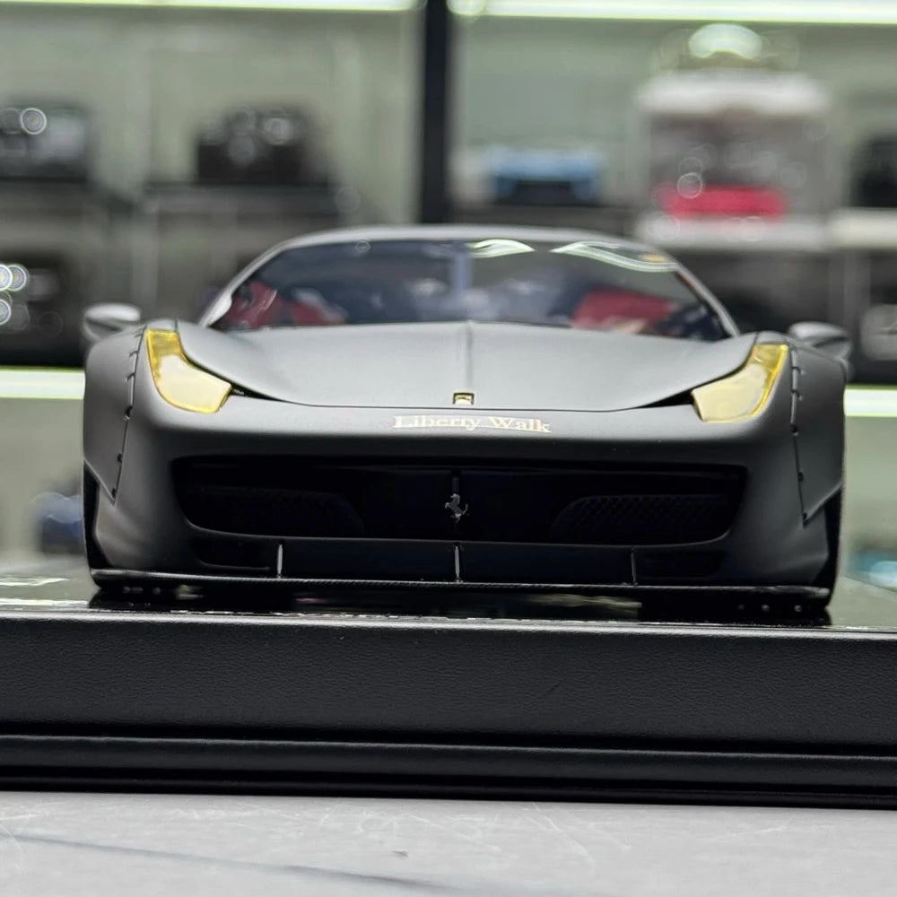 [BBA] 1:18 Ferrari 2011 458 Italia GT 1.0 Liberty Walk Black Model Car Resin