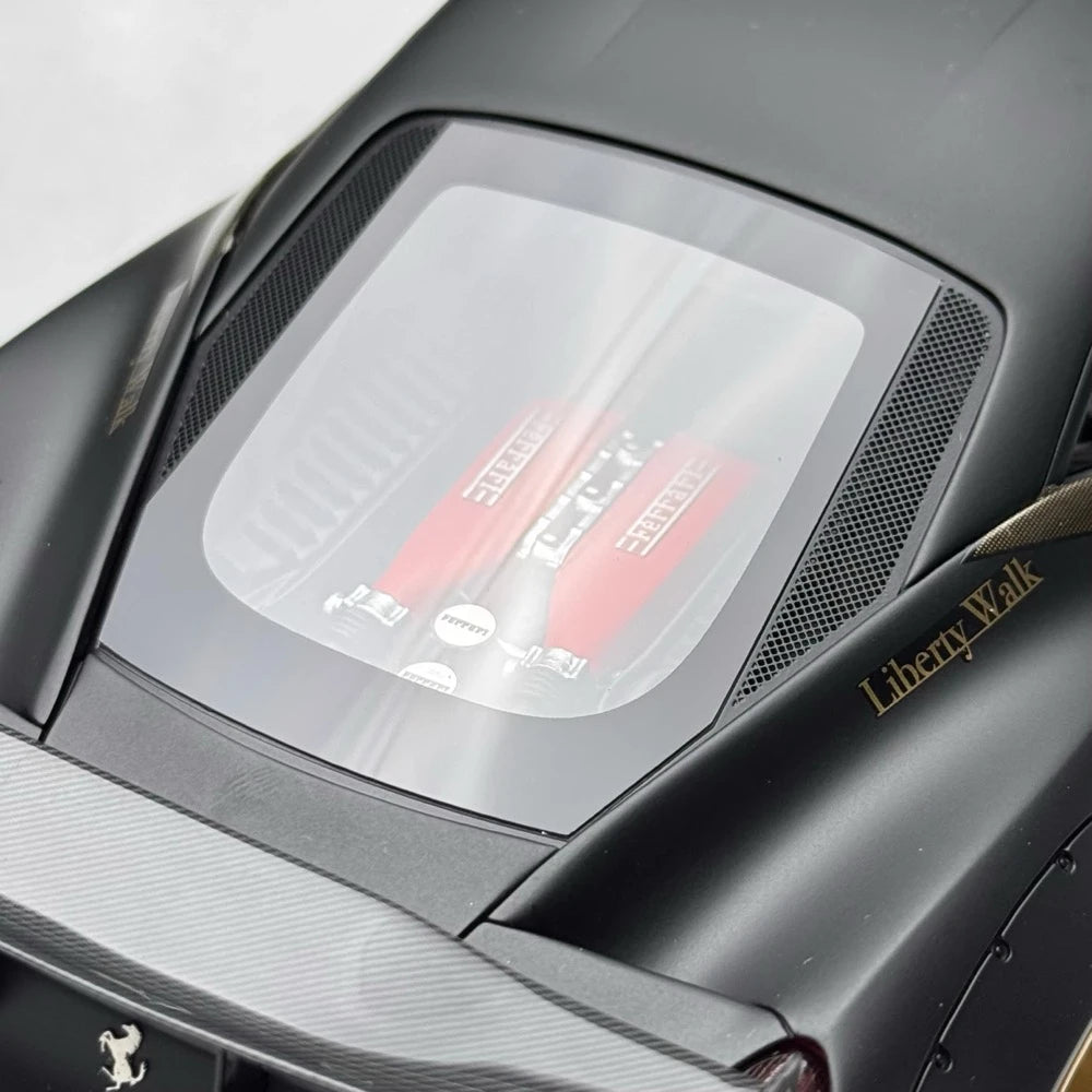[BBA] 1:18 Ferrari 2011 458 Italia GT 1.0 Liberty Walk Black Model Car Resin