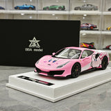 BBA Ferrari 2018 488 Pista Kirby Livery 1:18 – Sammelobjekt-Resin-Modellharz