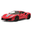 BBA Ferrari 2018 488 Pista Metallic Red Silver Black Livery 1:18 – Sammelobjekt-Resin-Modellharz