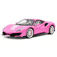 BBA Ferrari 2018 488 Pista Pink White 1:18 – Resina de Modelo de Resina de Coleção