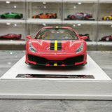 BBA Ferrari 2018 488 Pista Standard Rot Schwarz Gelb Livery 1:18 – Collectible Resin Model Resin