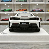 BBA Ferrari 2018 488 Pista White Blue Livery 1:18 – Resina de Modelo de Resina de Coleção