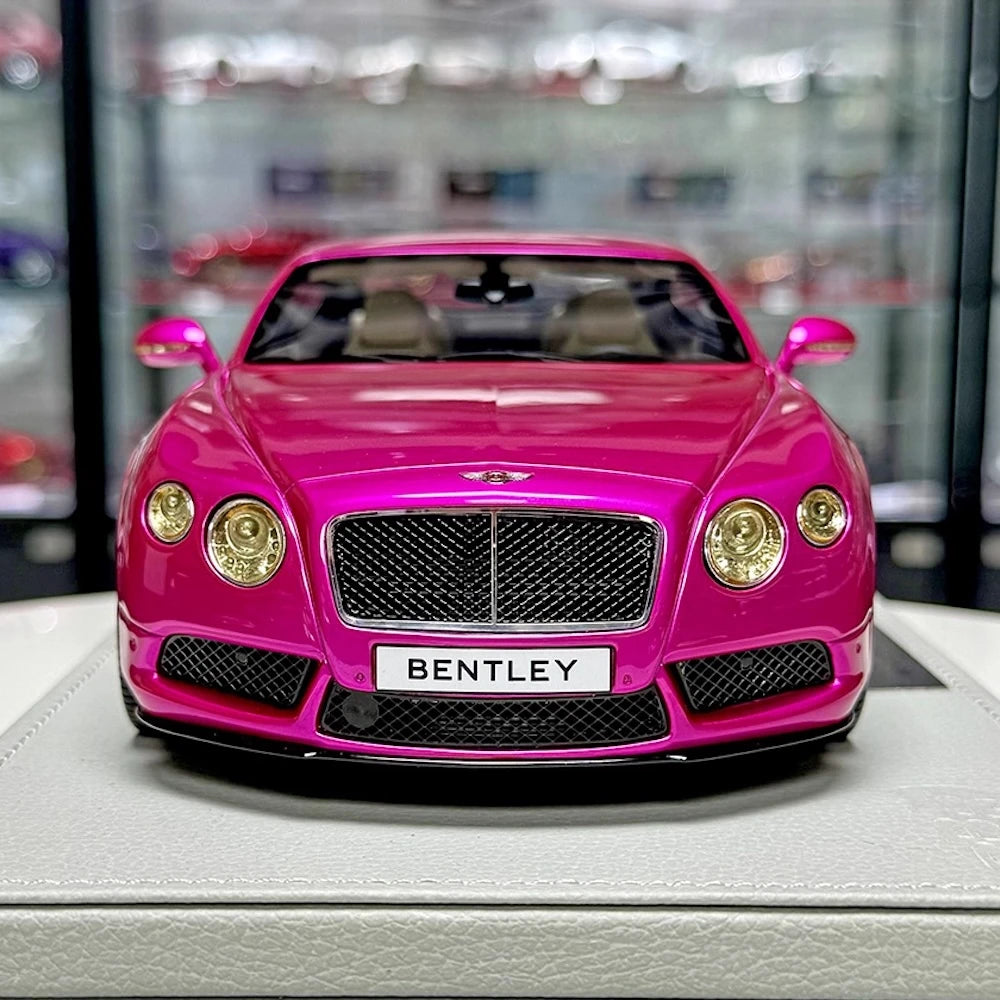 [BBR] 1:18 Bentley 2012 Continental GT V8 Pink Model Car Resin