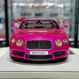 [BBR] 1:18 Bentley 2012 Continental GT V8 Pink Model Car Resin