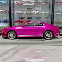 [BBR] 1:18 Bentley 2012 Continental GT V8 Pink Model Car Resin