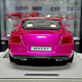 [BBR] 1:18 Bentley 2012 Continental GT V8 Pink Model Car Resin